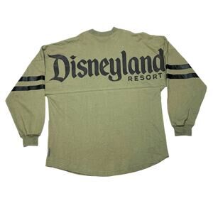 Disneyland Resort Spirit Jersey Long Sleeve Shirt Olive Green Men Small New Tags